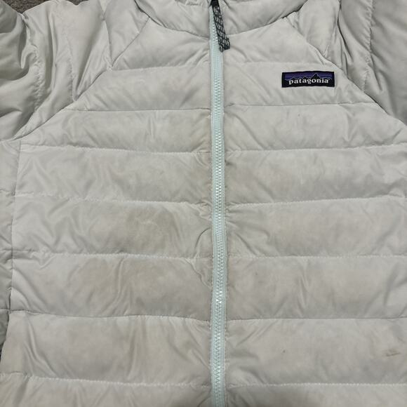 PATAGONIA Netplus Shells Puffer Down Jacket Size Small 7-8 Light Blue - Picture 11 of 11